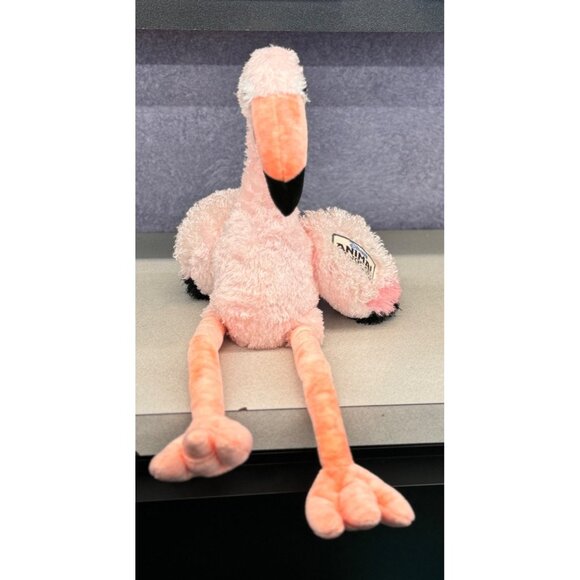 Disney Animal Kingdom Plush Flamingo Plush Stuffed Animal Bird 21" Pink & Orange - Picture 3 of 15